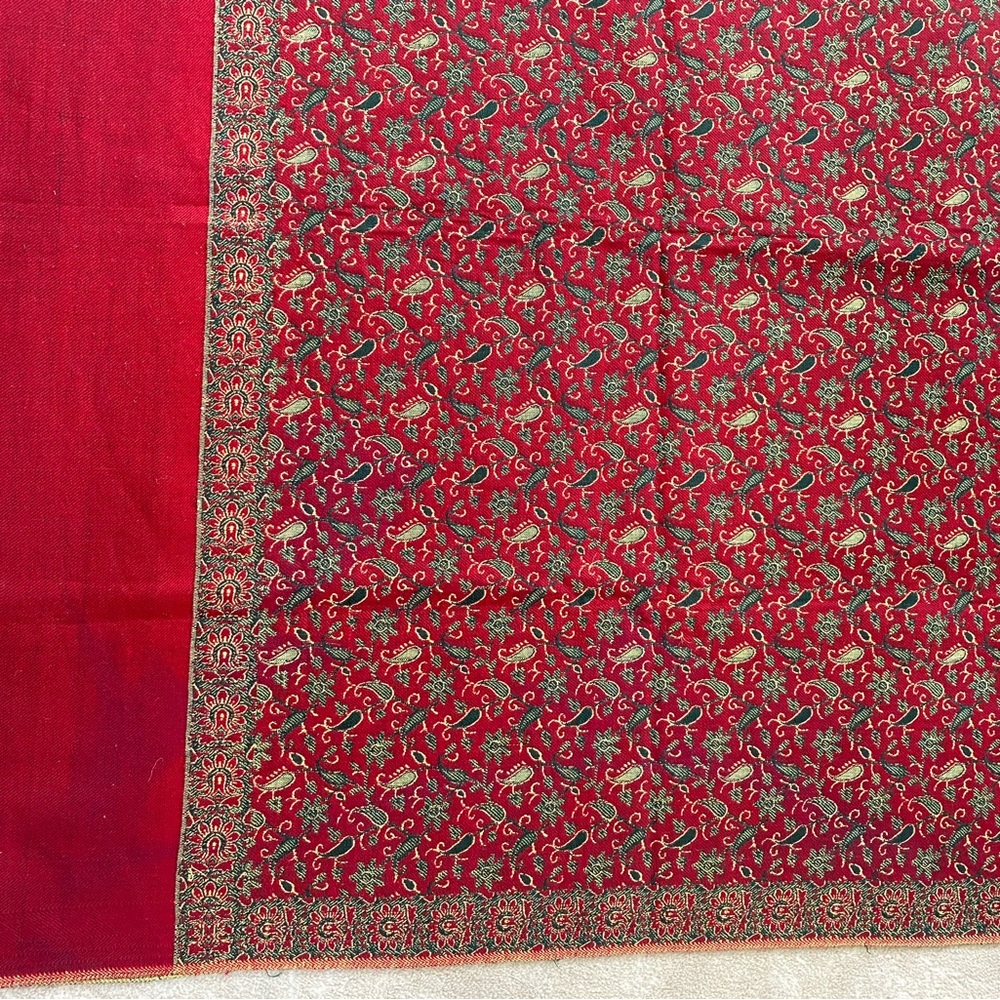 Gorgeous Vintage Oswal Wool Pashmina Shawl